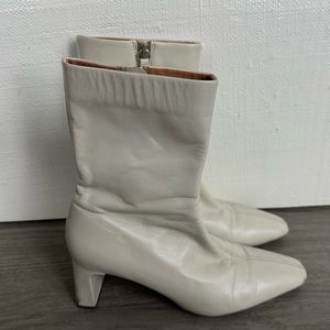 Zara Vanilla Square Toe Booties